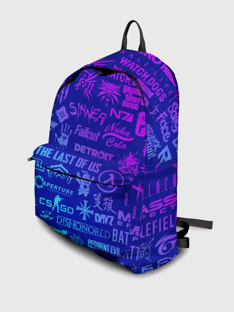 Рюкзак джинсовый / ЛОГОТИПЫ ИГР