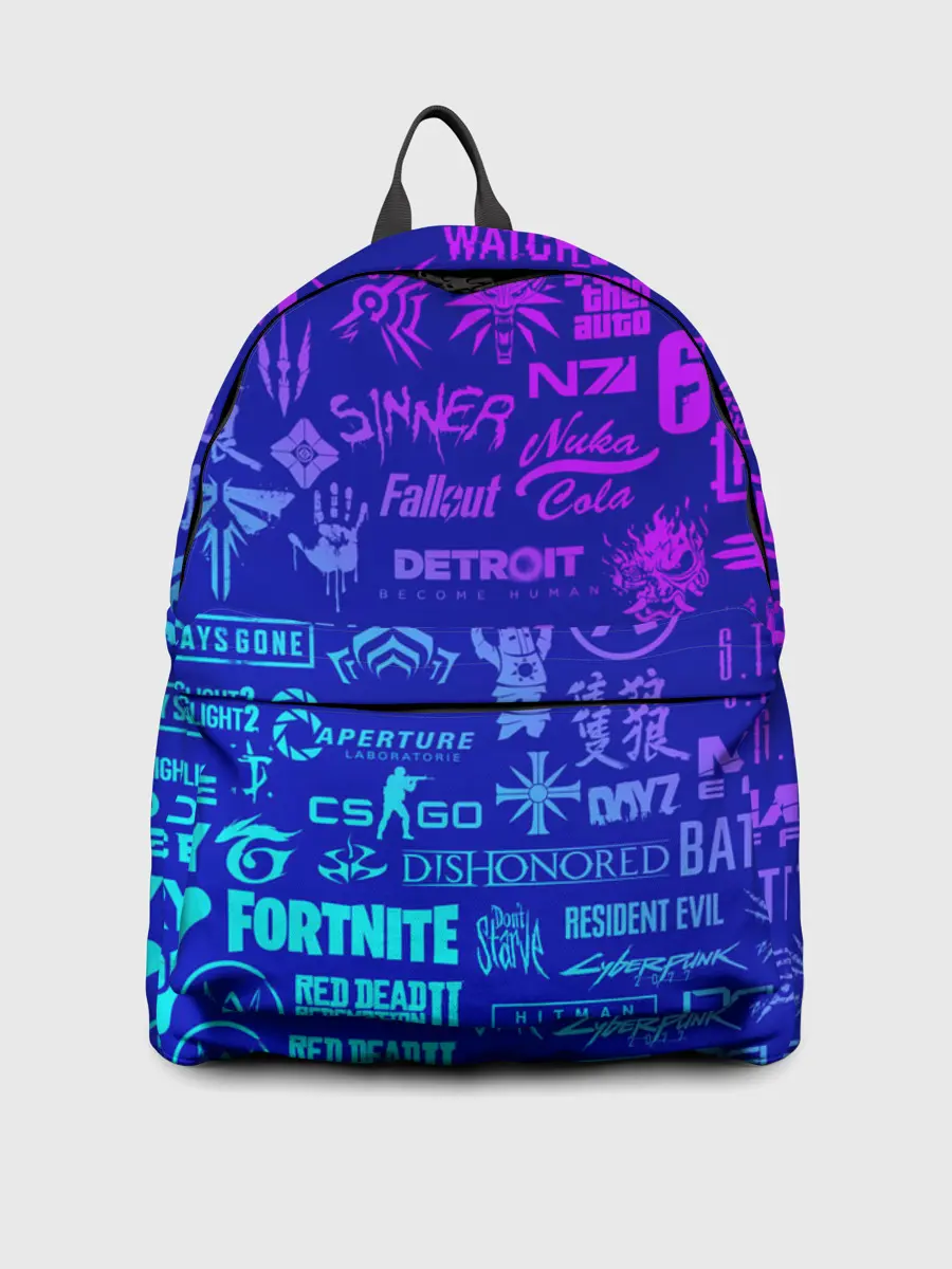 Рюкзак джинсовый / ЛОГОТИПЫ ИГР