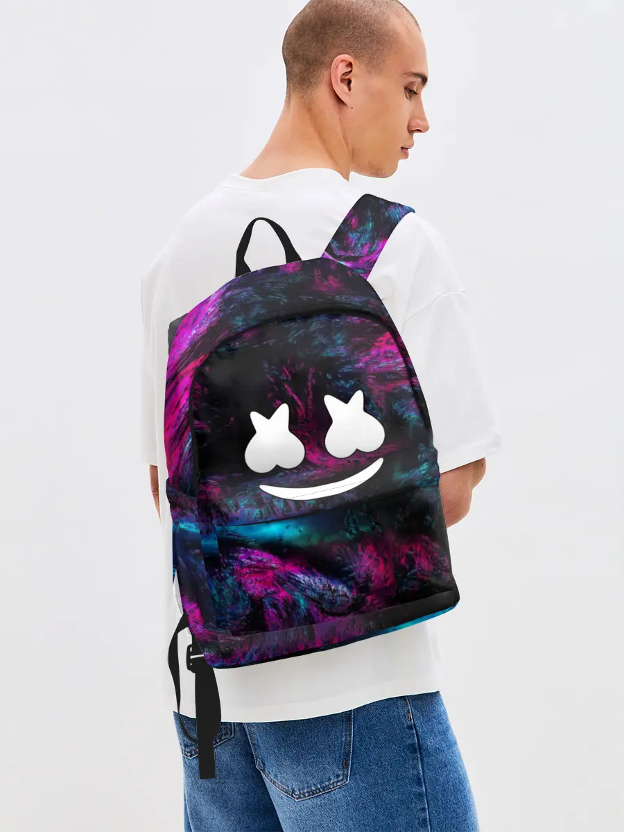 Рюкзак джинсовый / Marshmello NEON