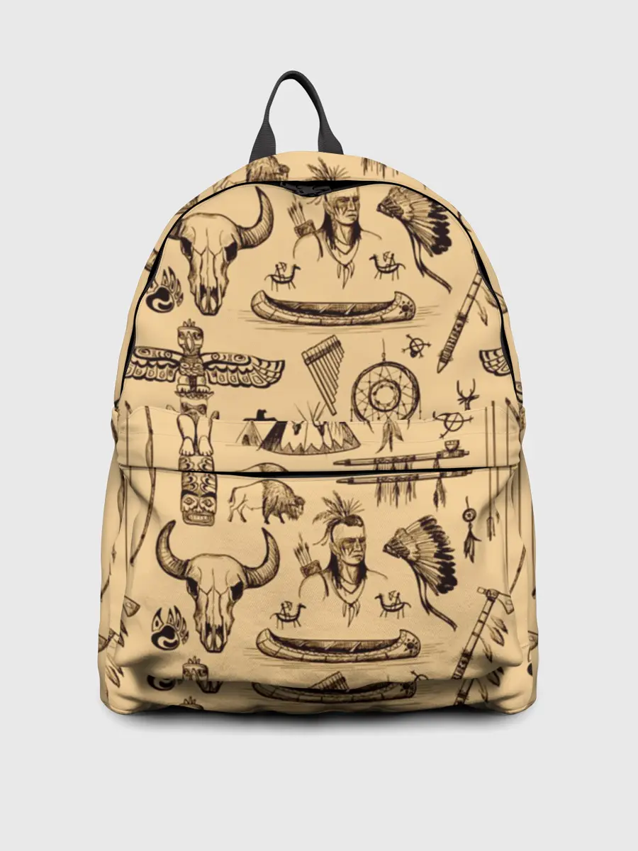 Рюкзак джинсовый / Индейский паттерн