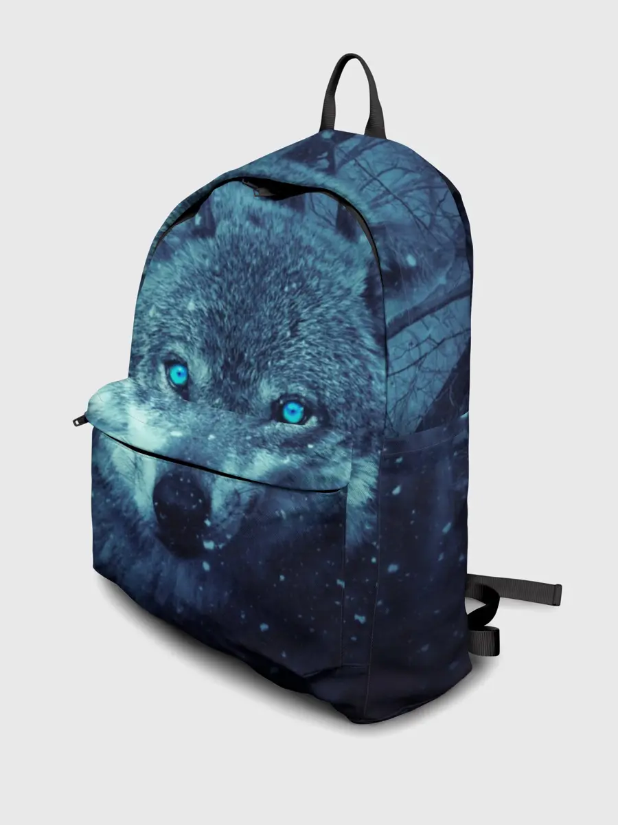 Рюкзак джинсовый / Волк