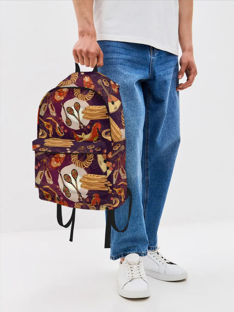 Рюкзак джинсовый / Русские блины