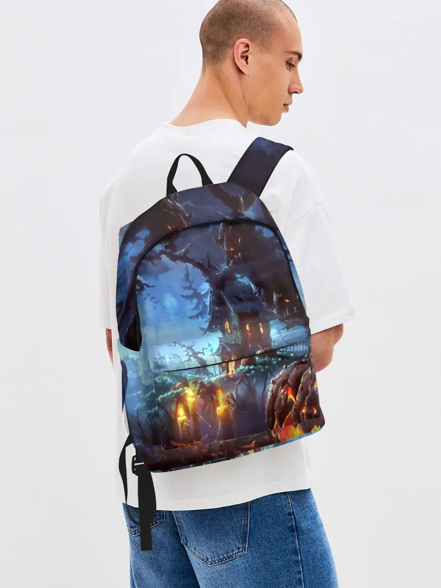 Рюкзак джинсовый / Хэллоуин