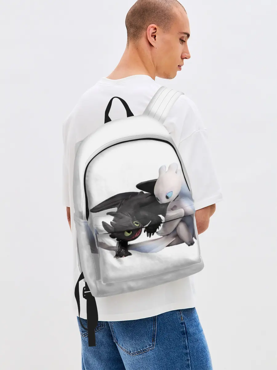 Рюкзак джинсовый / Как приручить дракона