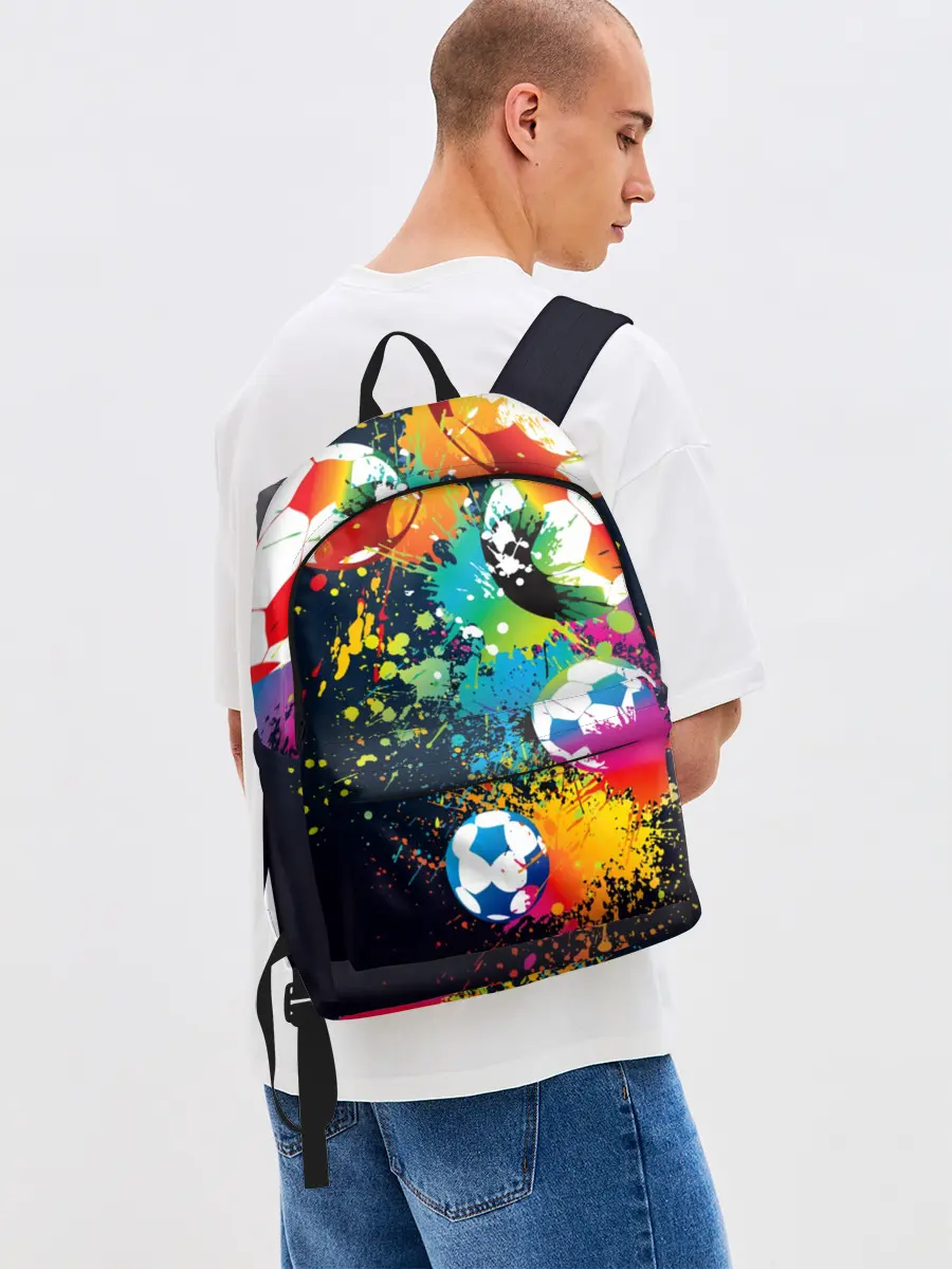 Рюкзак джинсовый / Футбольные мячи