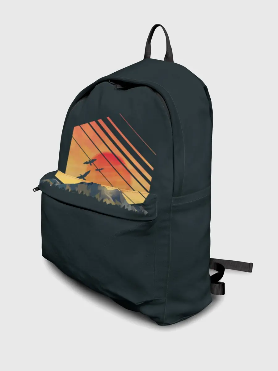 Рюкзак джинсовый / Заход Солнца