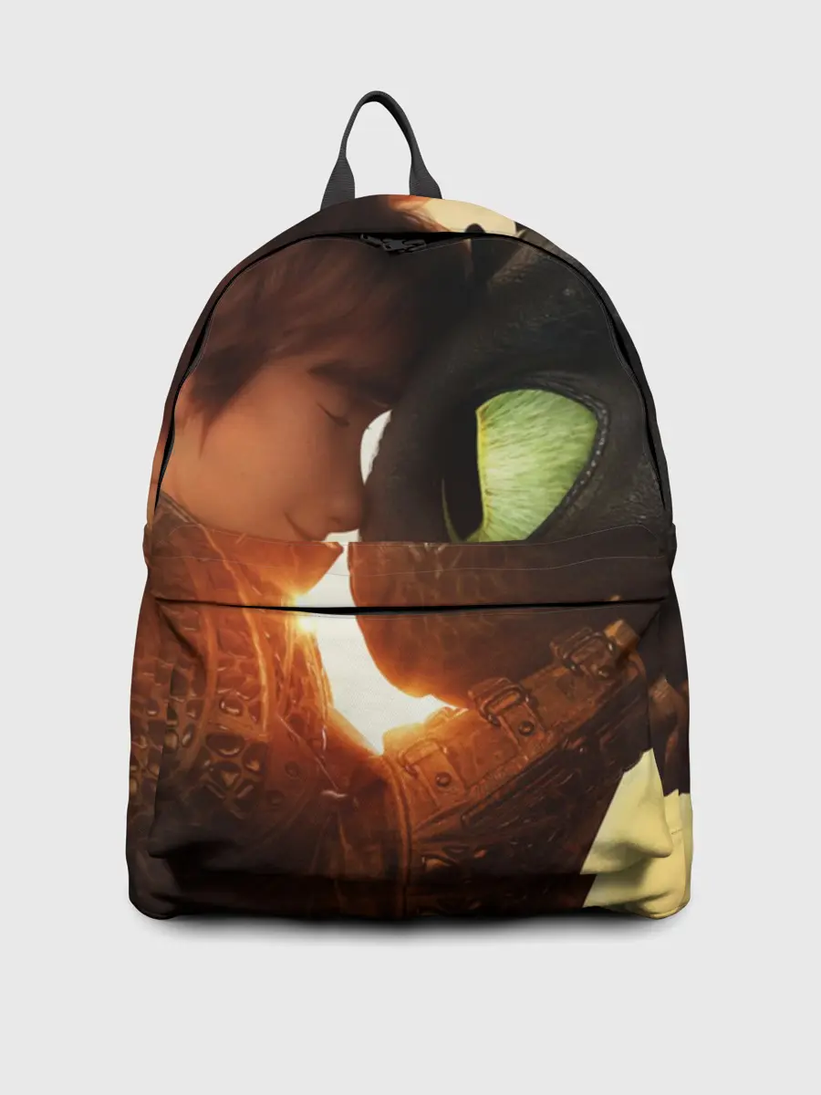 Рюкзак джинсовый / Как приручить дракона