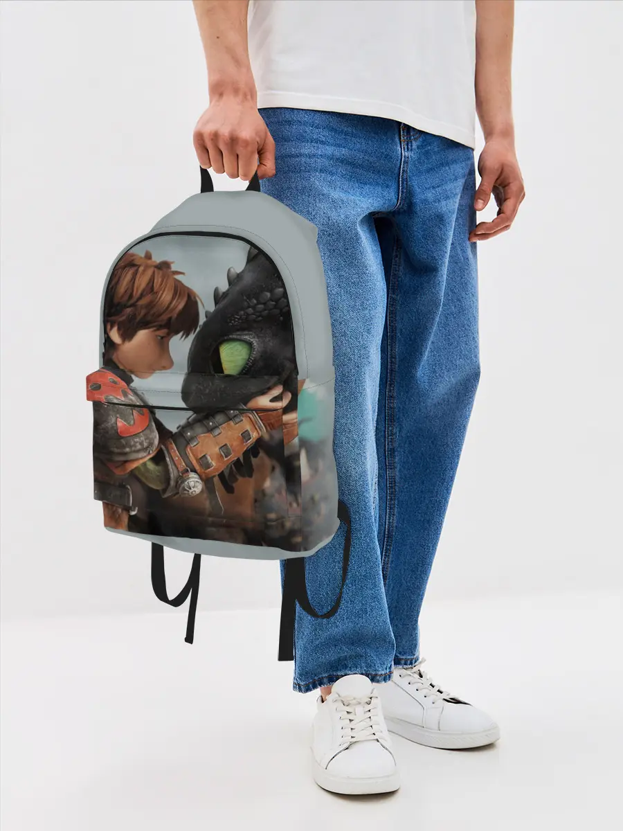 Рюкзак джинсовый / Как приручить дракона