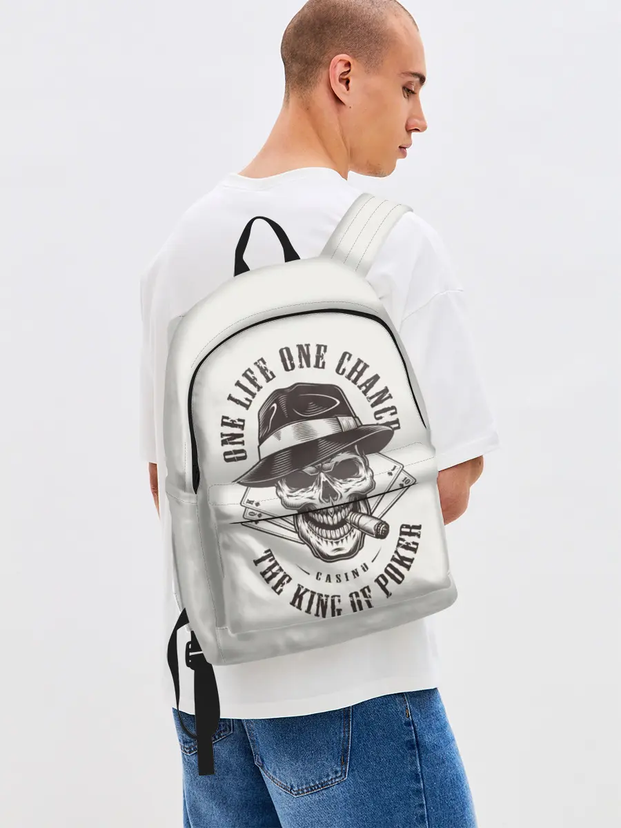 Рюкзак джинсовый / One life chance the king of po