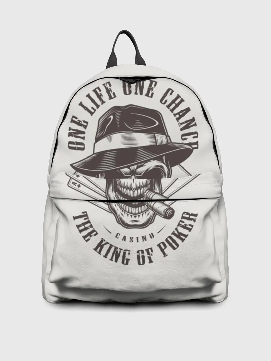 Рюкзак джинсовый / One life chance the king of po