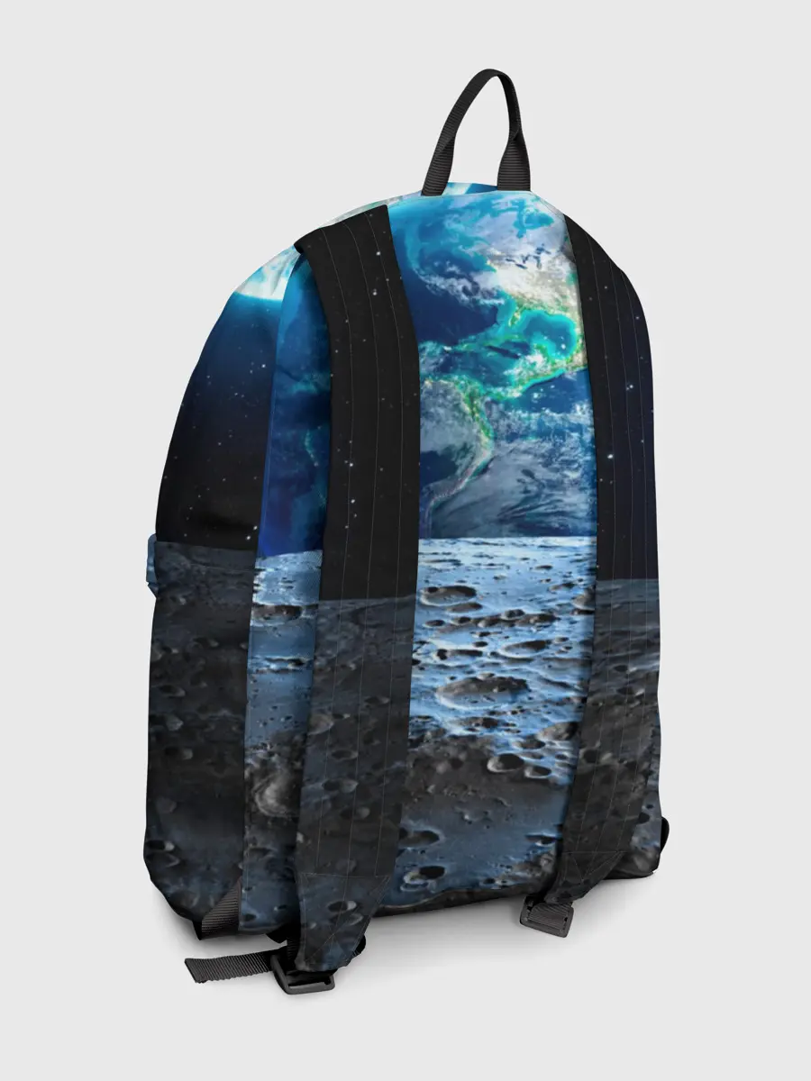 Рюкзак джинсовый / Кот на луне