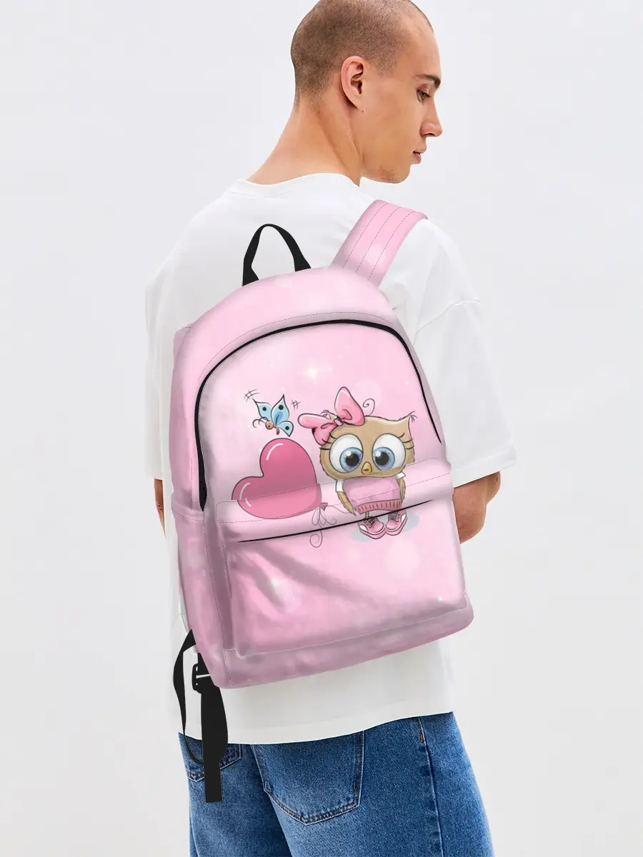 Рюкзак джинсовый / Совушка с шариком