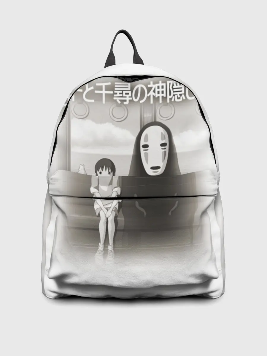 Рюкзак джинсовый / Тихиро и Каонаси в поезде