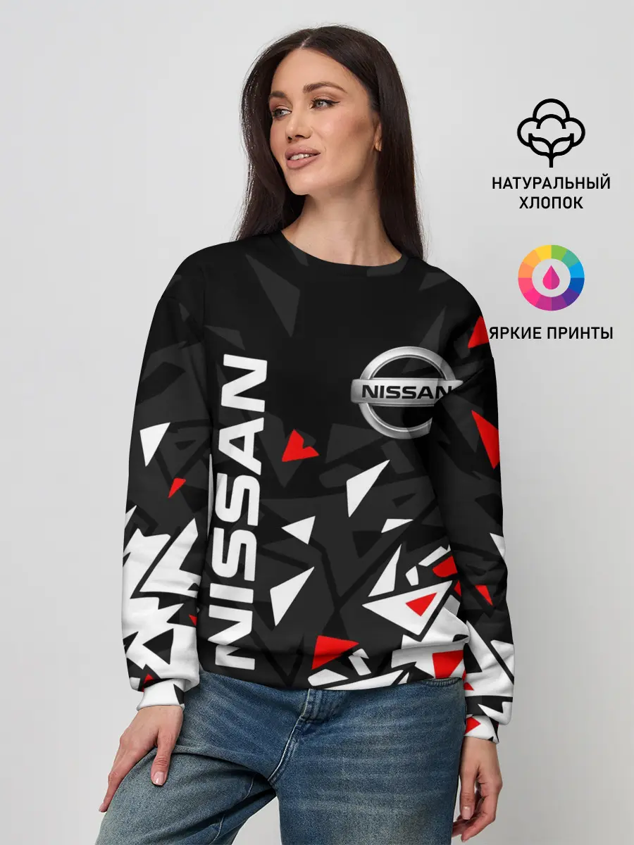 Женский свитшот / NISSAN / НИССАН / ОСКОЛКИ