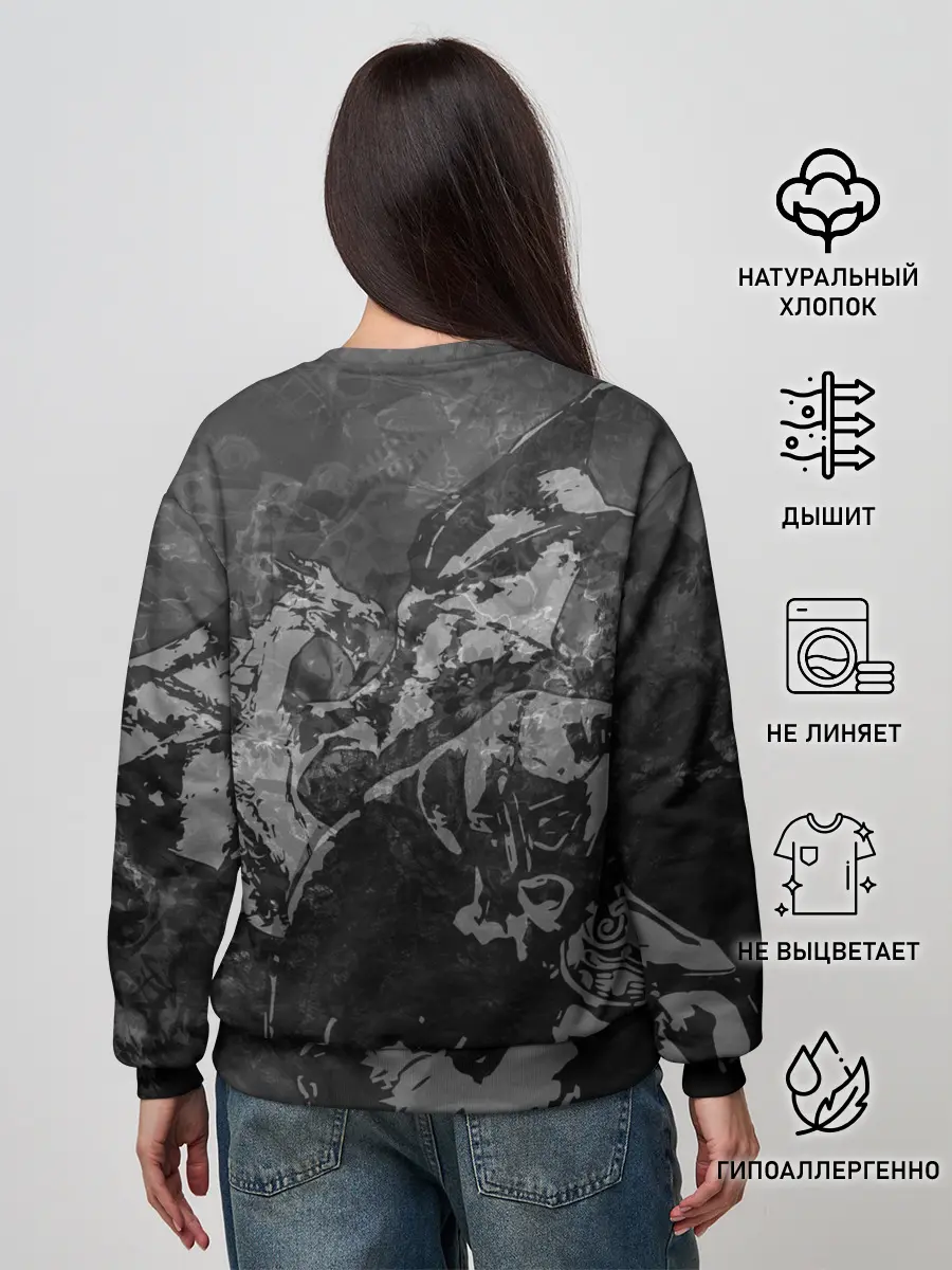 Женский свитшот / Battle with the dragon / TES