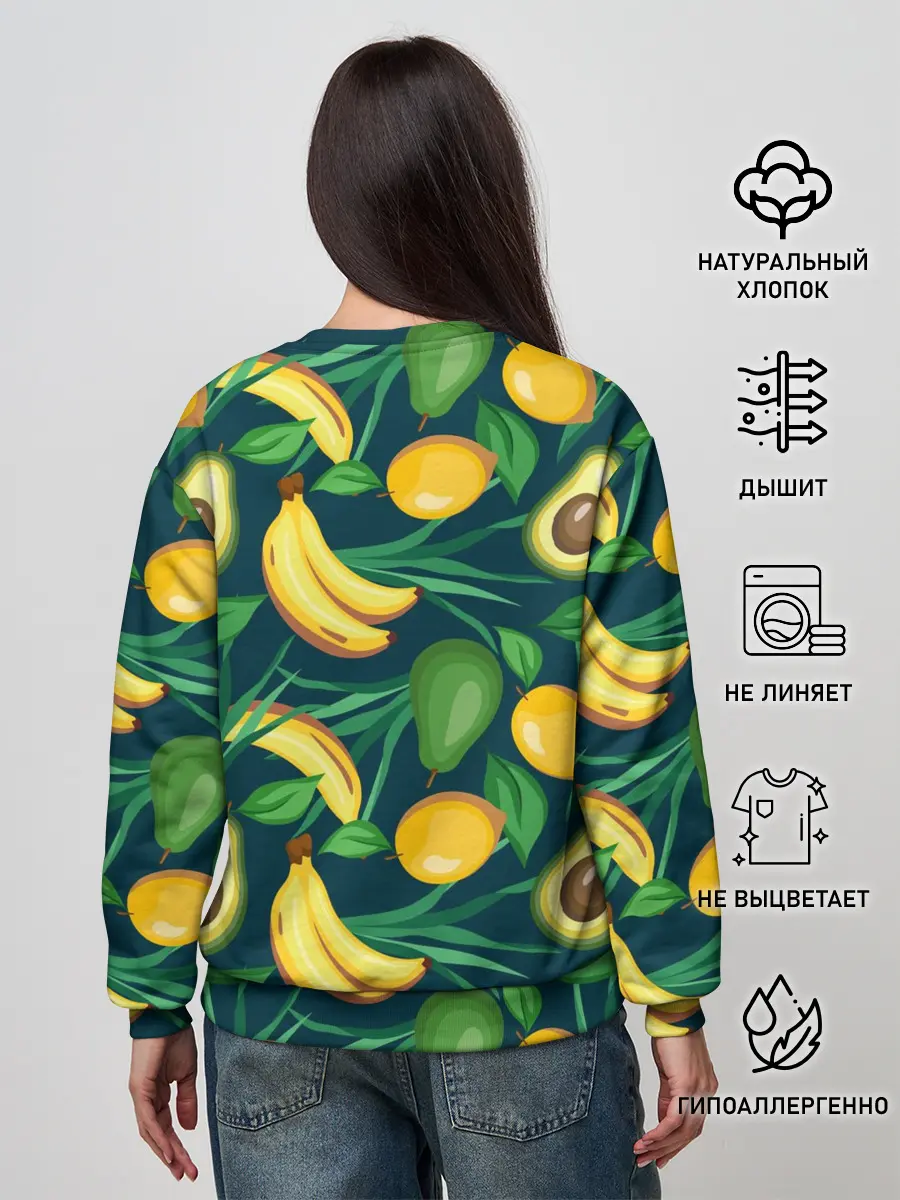 Женский свитшот / Фрукты