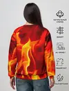Женский свитшот / The devil is on fire