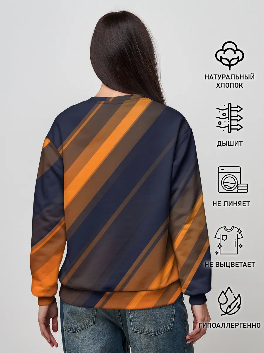 Женский свитшот / ORANGE Black