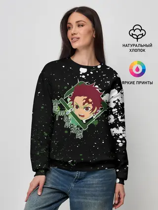 Женский свитшот / Танджиро | Клинок, рассекающий демонов