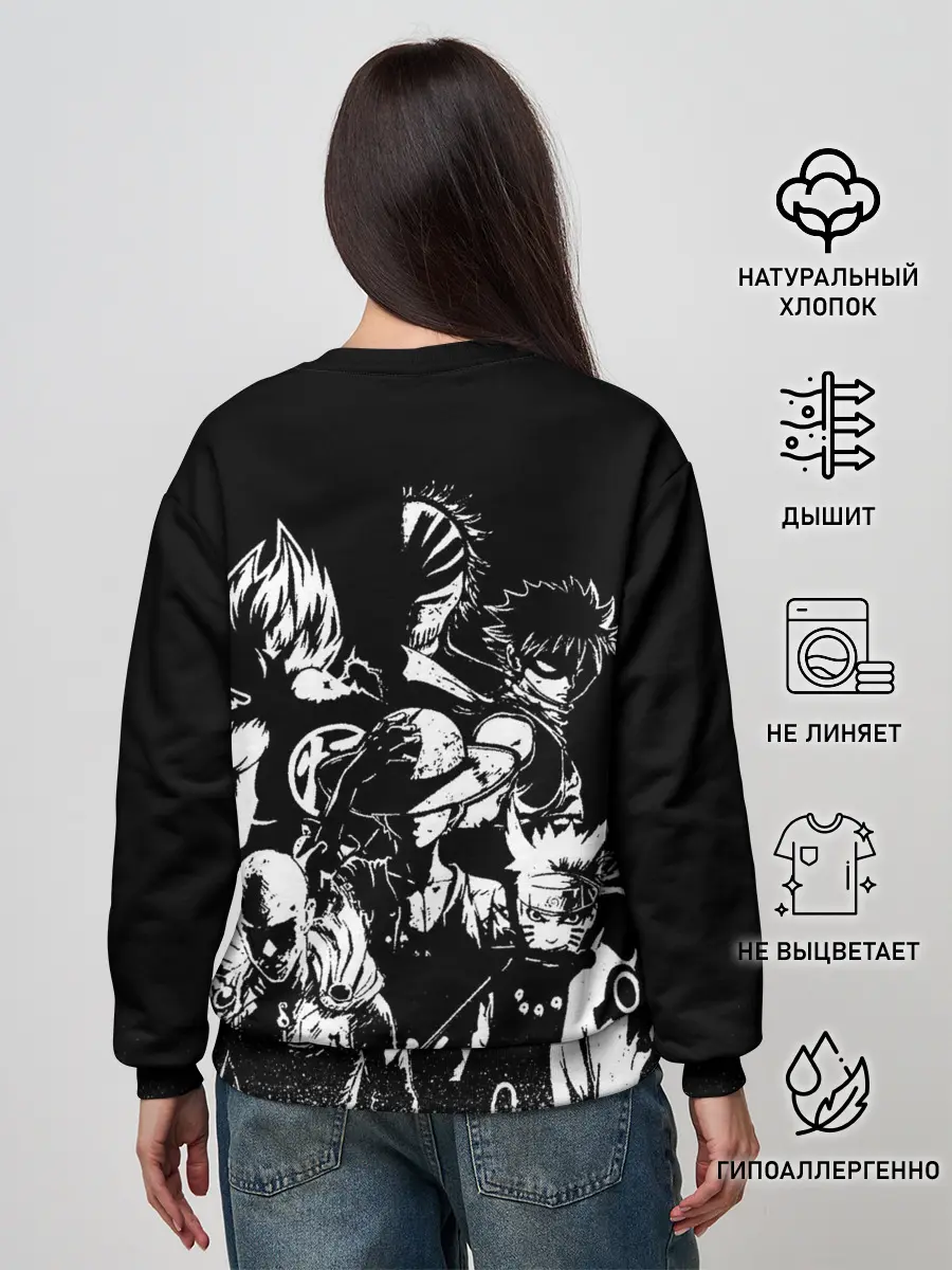 Женский свитшот / ГЛАВНЫЕ ГЕРОИ АНИМЕ