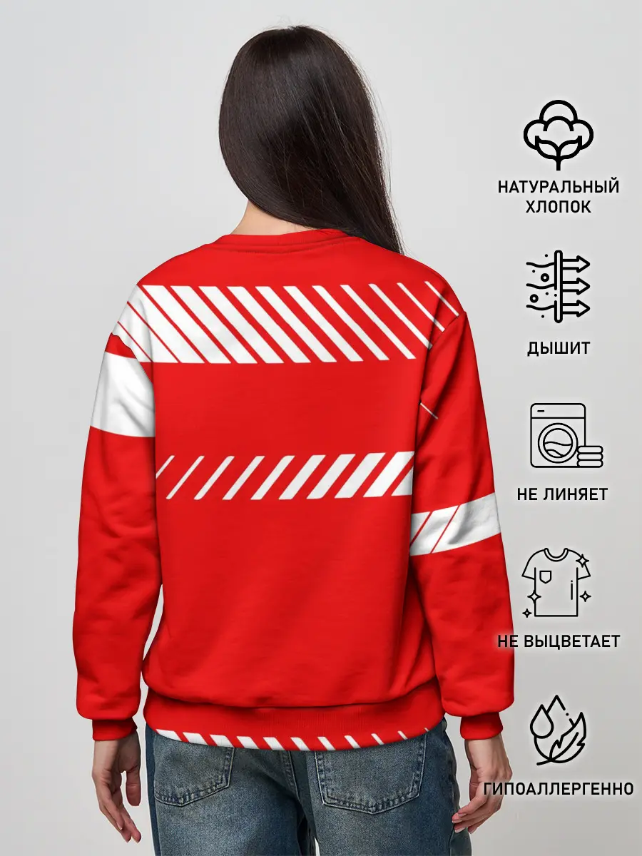 Женский свитшот / PORSCHE / ПОРШЕ / RED STYLE