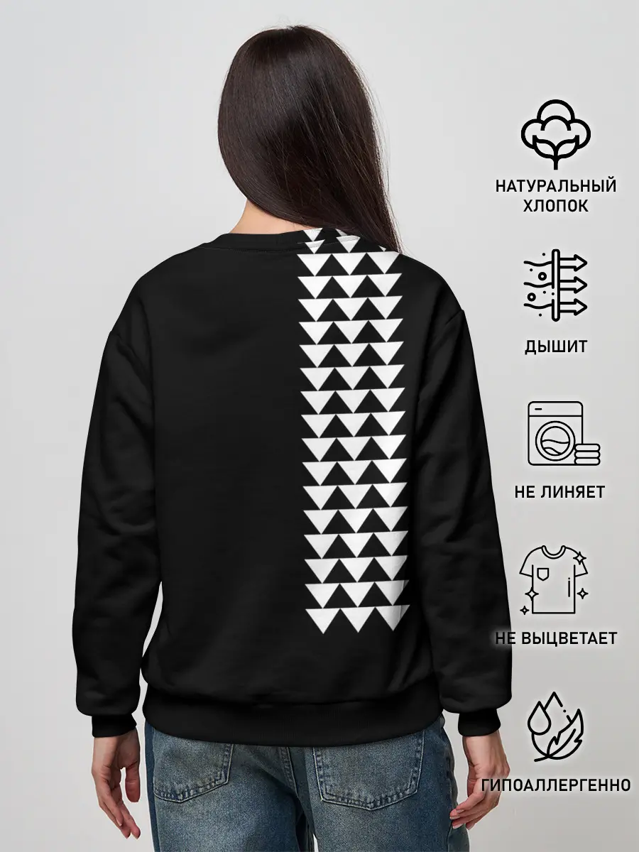 Женский свитшот / Джейсон Момоа тату узор