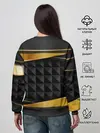 Женский свитшот / 3D luxury black gold Плиты 3Д