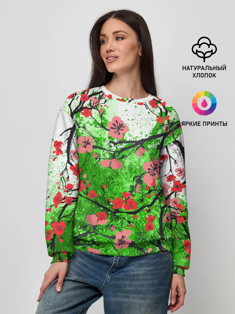 Женский свитшот / Сакура | Sakura