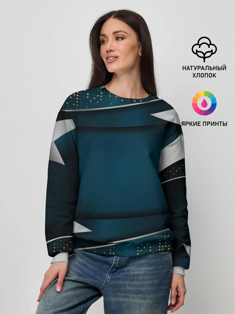 Женский свитшот / 3D luxury sport style Золото