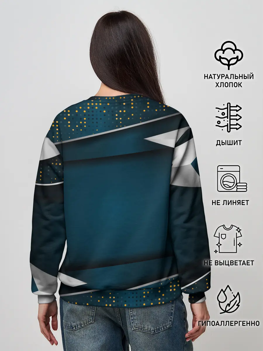 Женский свитшот / 3D luxury sport style Золото