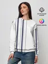 Женский свитшот / Белые и синие полосы | Stripes