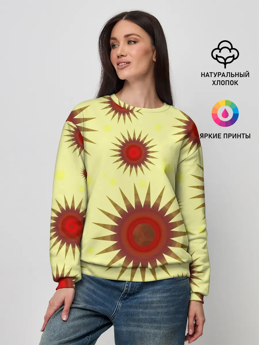 Женский свитшот / солнце | Sun
