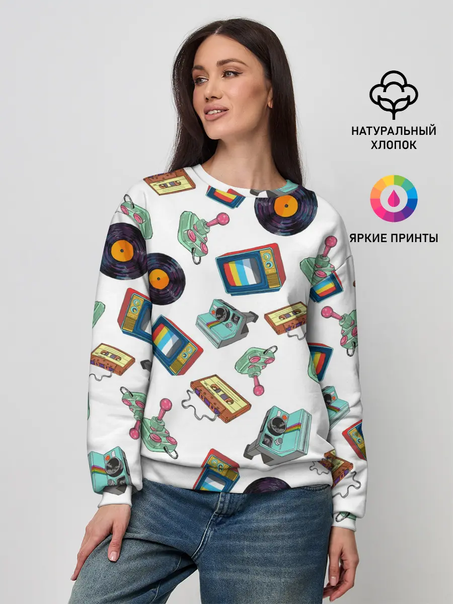 Женский свитшот / Стиль 80х