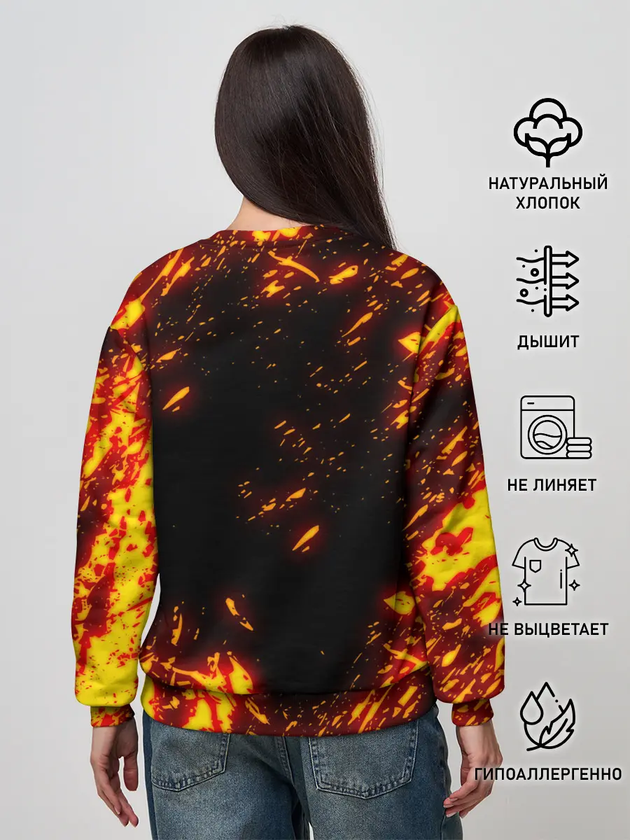 Женский свитшот / Geometry Dash | Demon