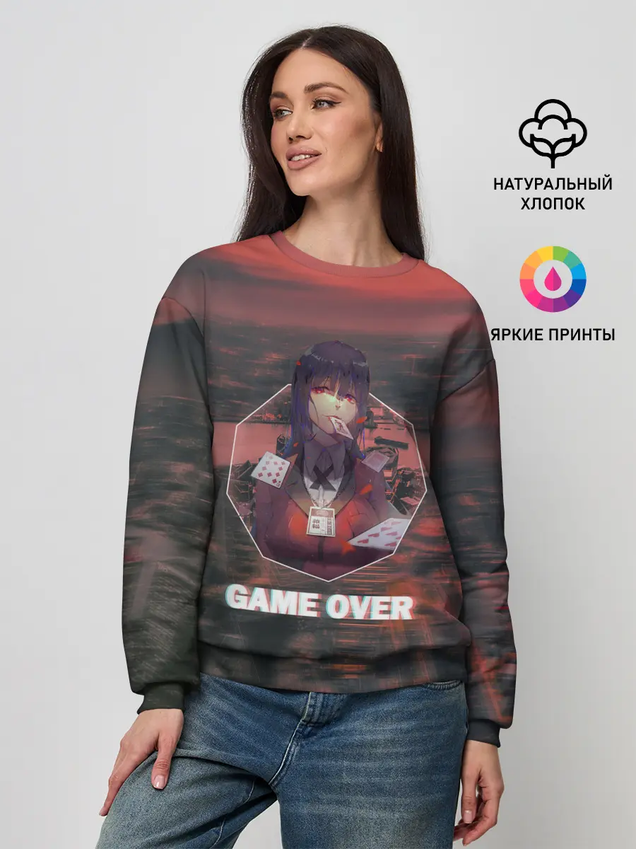 Женский свитшот / Kakegurui Yumeko Jabami art