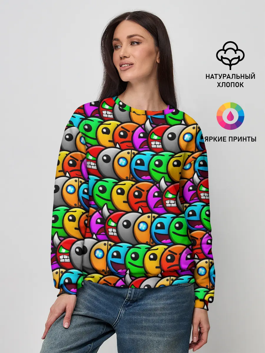 Женский свитшот / GEOMETRY DASH