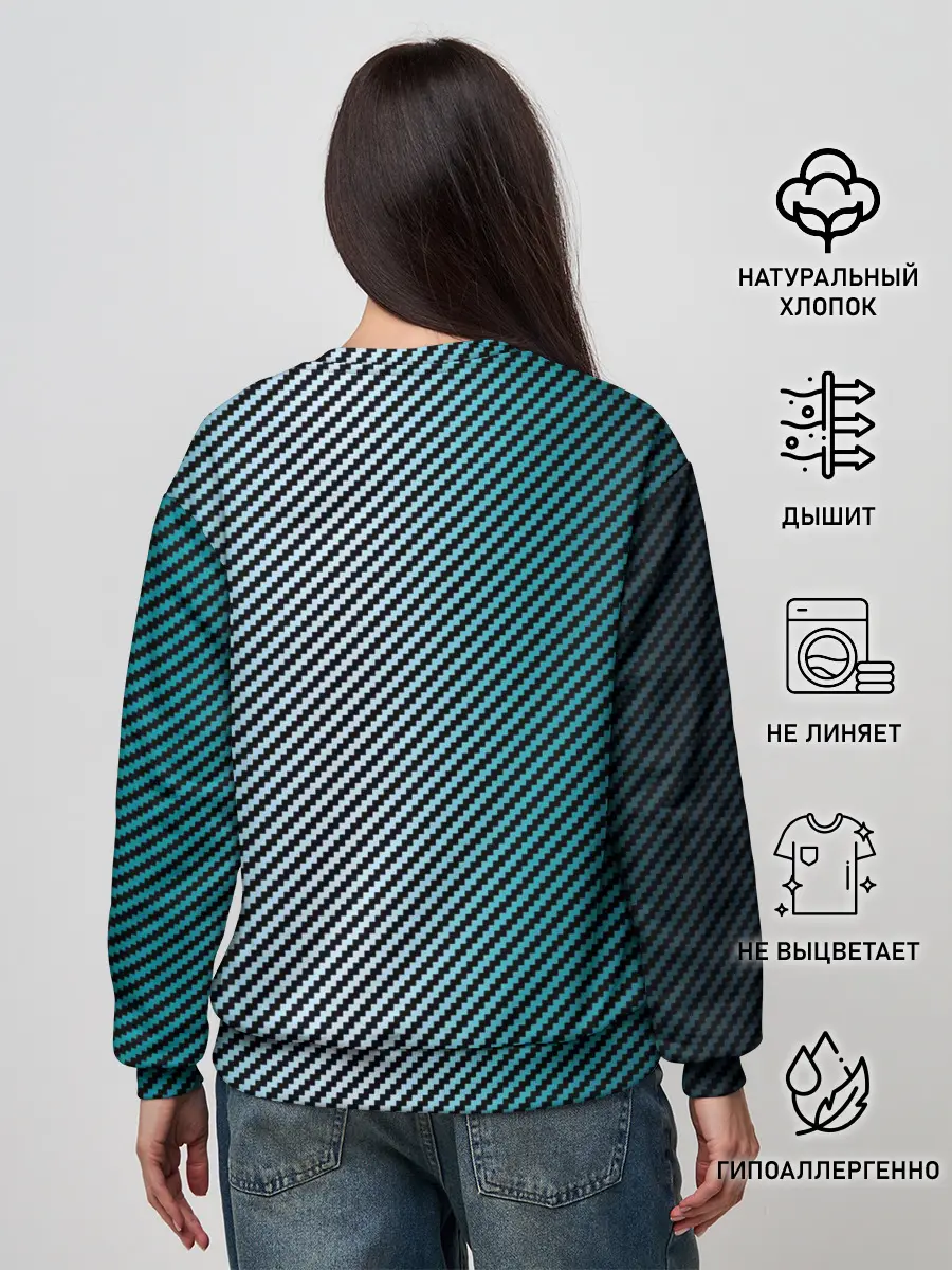 Женский свитшот / Carbon Blue