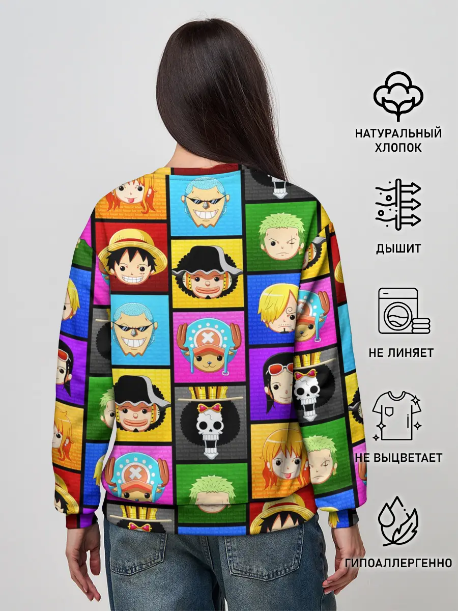 Женский свитшот / ONE PIECE / ВАН ПИС / ГЕРОИ