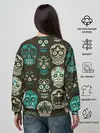 Женский свитшот / Черепа с узорами