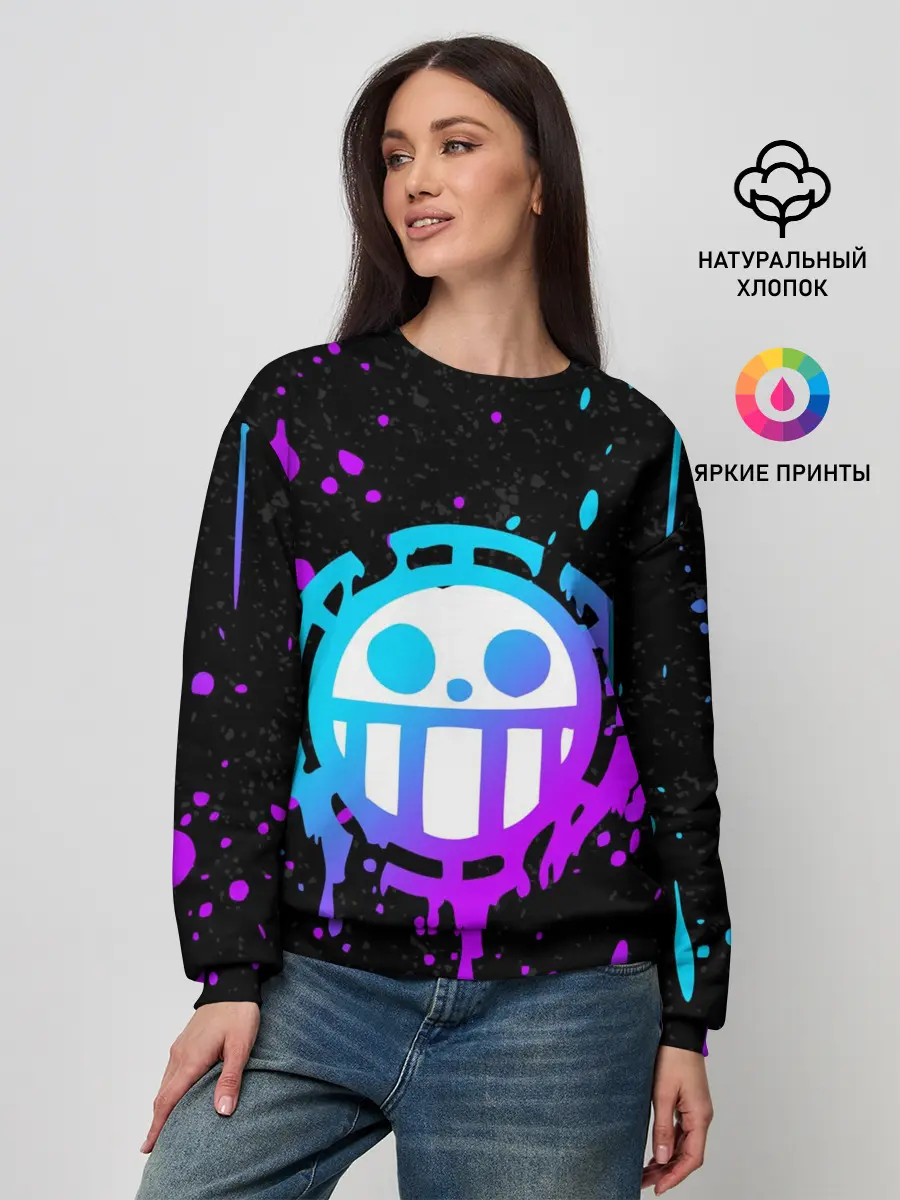 Женский свитшот / ONE PIECE / ВАН ПИС / НЕОН