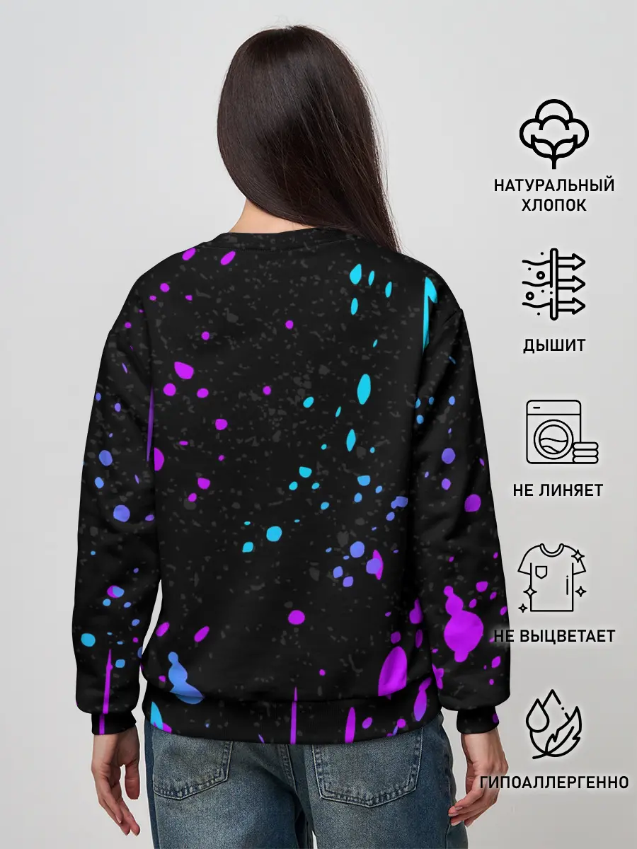 Женский свитшот / ONE PIECE / ВАН ПИС / НЕОН