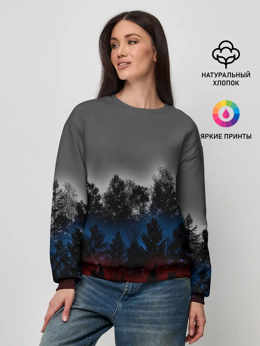 Женский свитшот / Флаг из леса