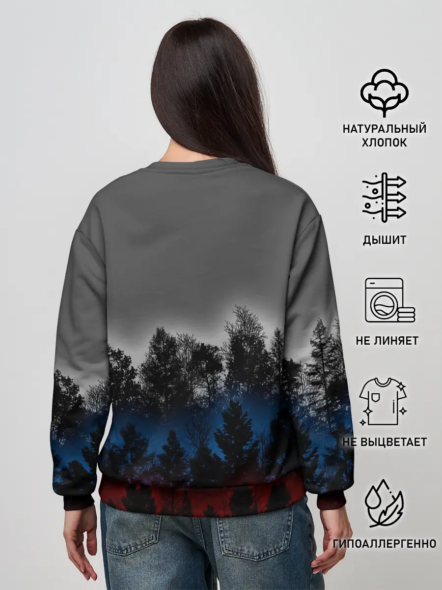 Женский свитшот / Флаг из леса