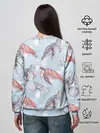 Женский свитшот / подводный мир черепахи медузы