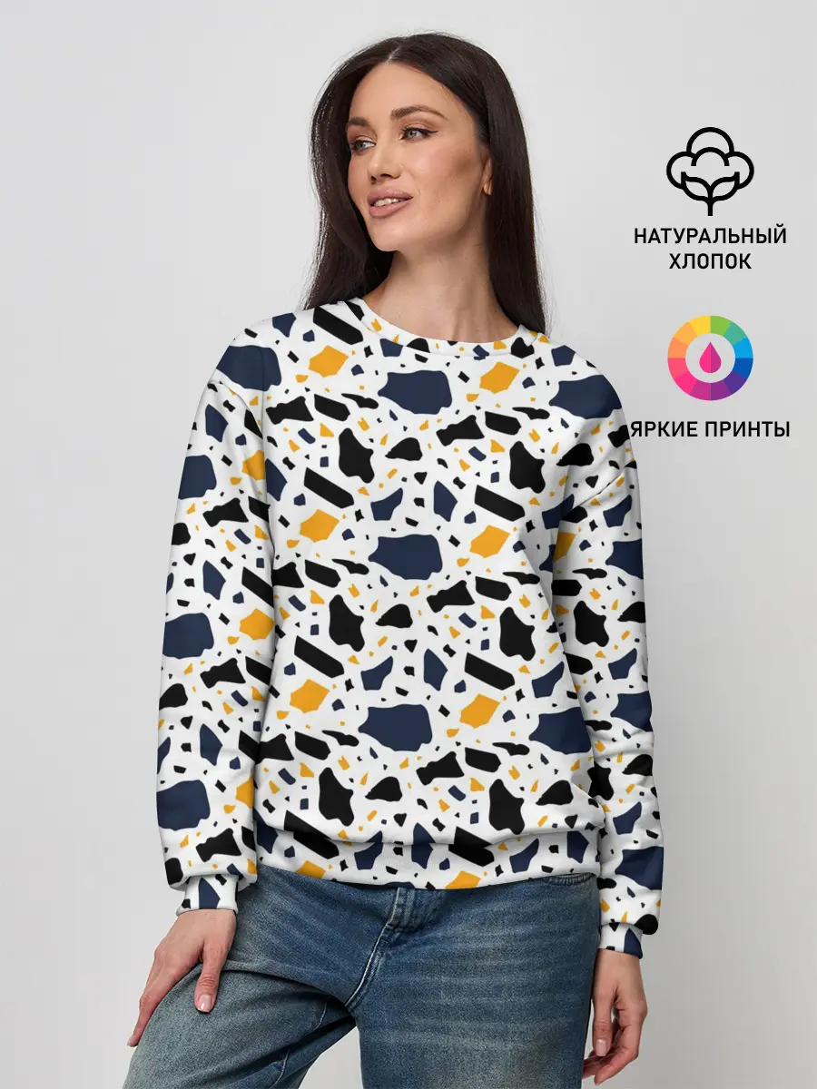 Женский свитшот / Итальянский Узор Терраццо