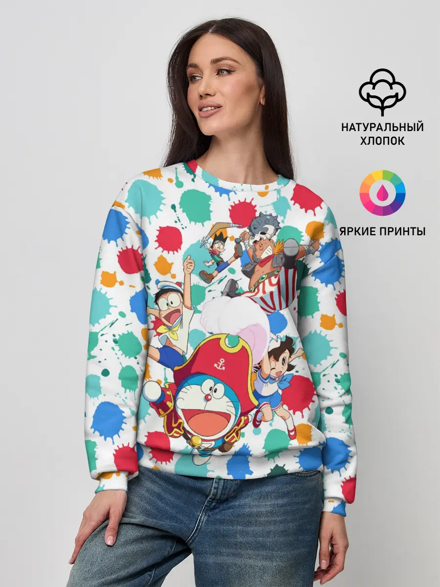 Женский свитшот / Дораэмон и компания