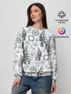 Женский свитшот / Морской узор Nautical Pattern