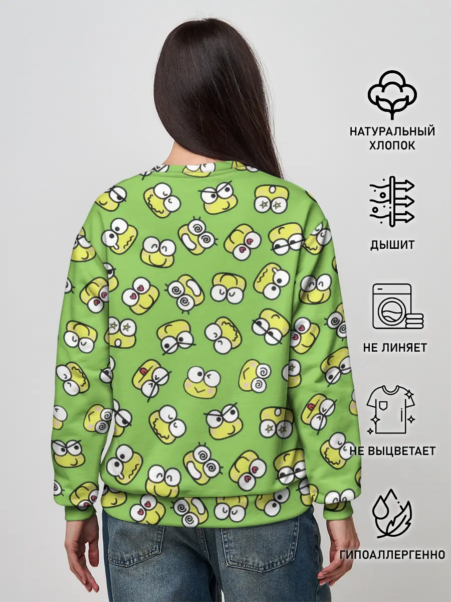 Женский свитшот / Смайлы Лягушки