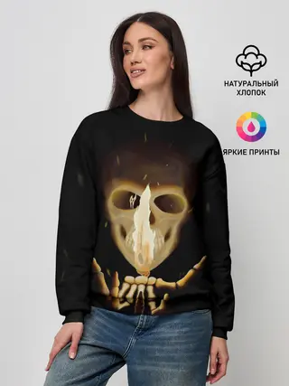 Женский свитшот / Скелет