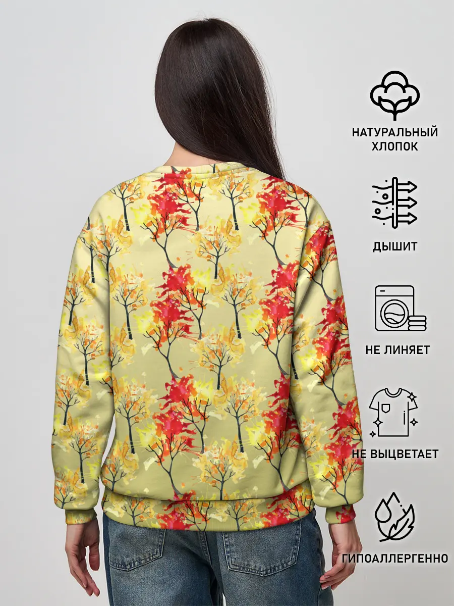 Женский свитшот / самый осенний принт
